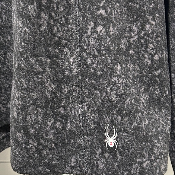 Spyder 1/4 zip Fleece Black Tonal (Abstract) Sweater - XXL - NWT - Picture 6 of 8